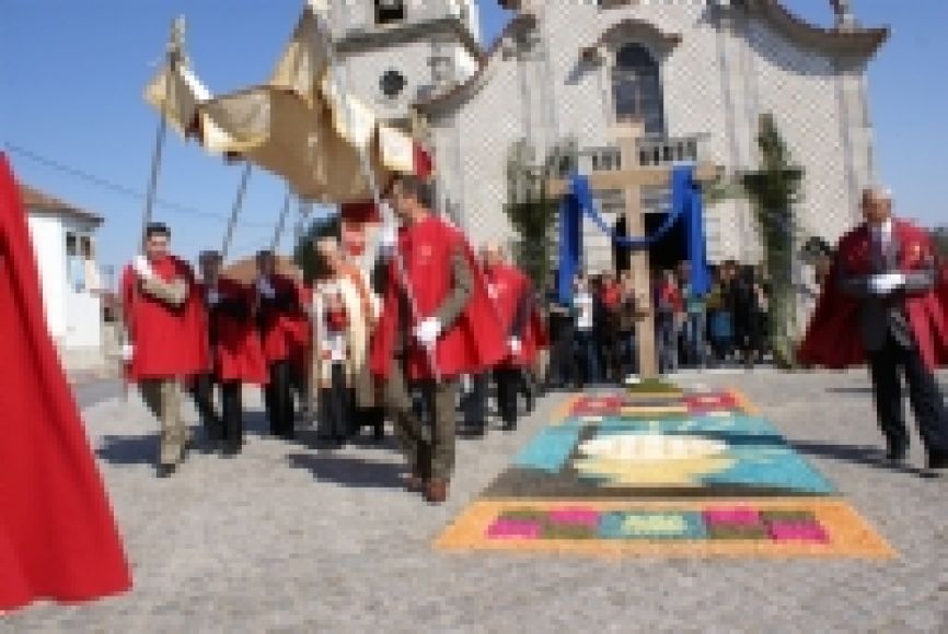 Onze quilómetros de tapetes floridos para a procissão passar