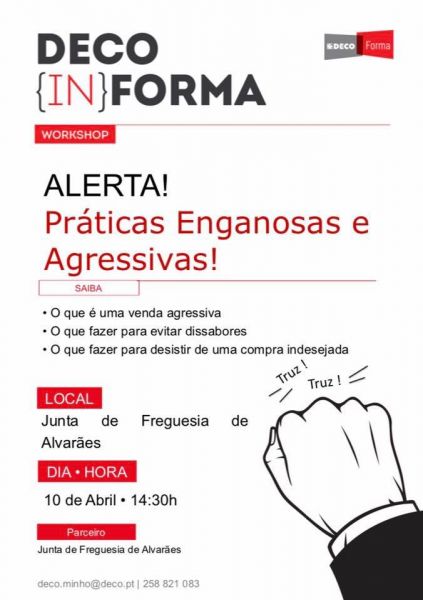 Workshop DECO - Junta de Freguesia Alvar&atilde;es