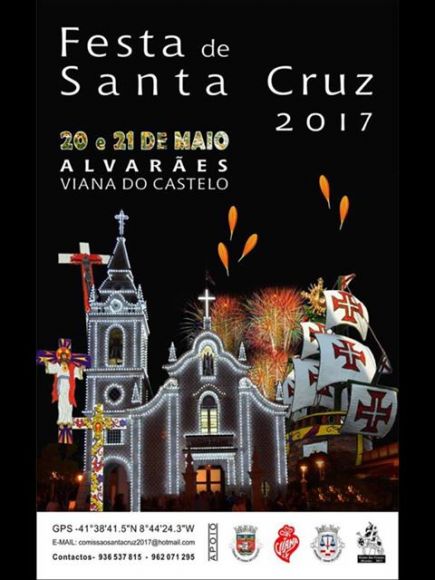 Cartaz oficial da Festa de Santa Cruz 2017