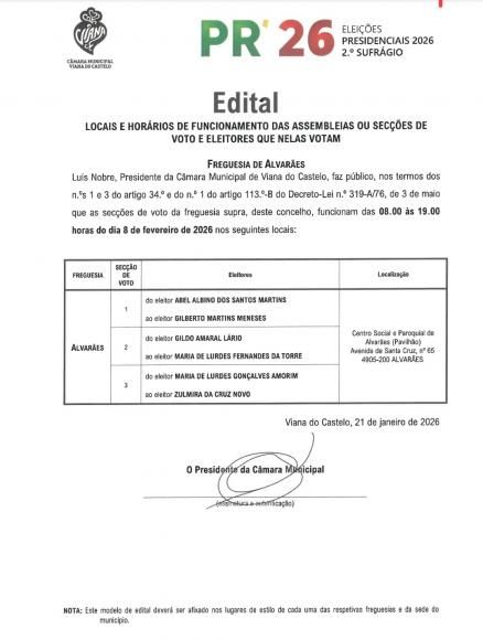 Elei&ccedil;&otilde;es Presidenciais - 2.&deg; volta