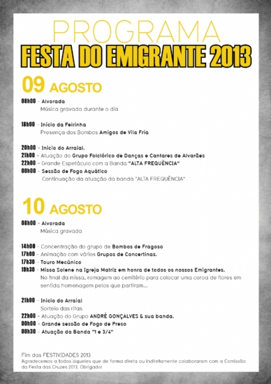 Festa do Emigrante Festa do Emigrante