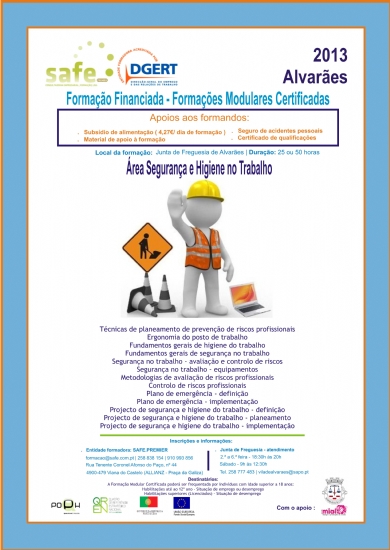 Curso Área Segurança e Higiene no Trabalho Curso Área Segurança e Higiene no Trabalho