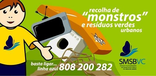 Recolha de "monstros" e resíduos verdes urbanos