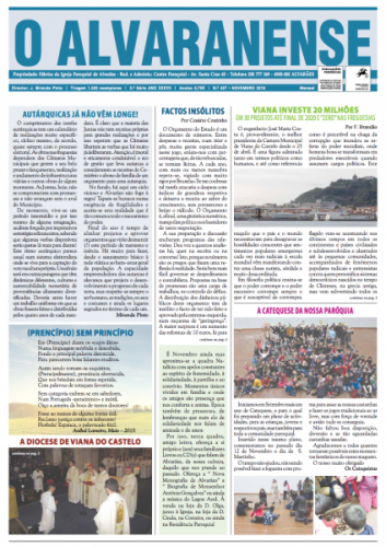 Jornal Alvaranense Novembro 2016